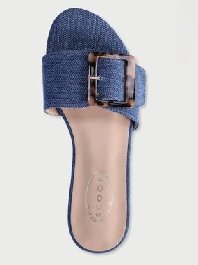NWT Scoop Women's Buckle Slide Sandals